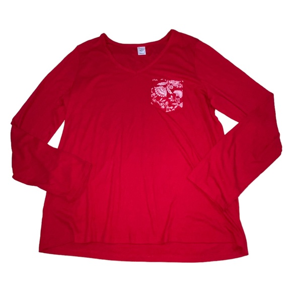 Liz Claiborne Red Sleepwear Top - Women’s Large - Picture 10 of 10